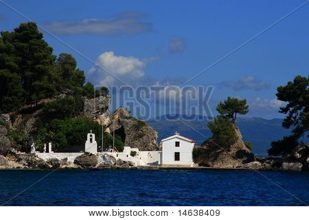 Isola di Panagias in Parga Grecia