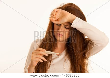 Fever Illness Flu Woman