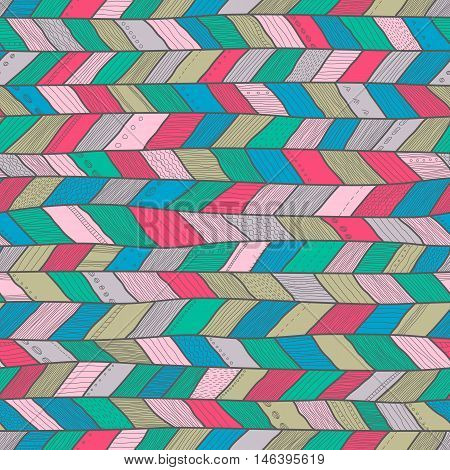 Seamless sennit pattern vector multicolored texture for fashion textile wrapping paper. Pastel colors