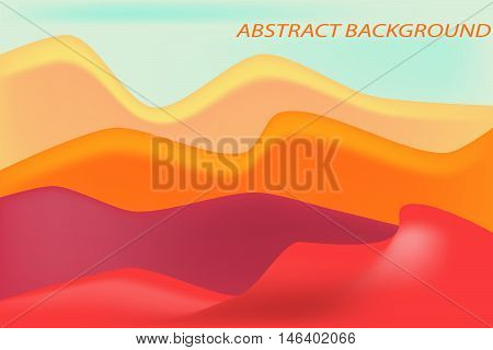 Red dune and sand of desert background
