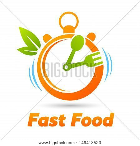 Fast Food (Stopwatch with spoon and fork)