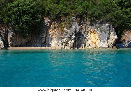Strand auf Lefkada Insel Griechenland