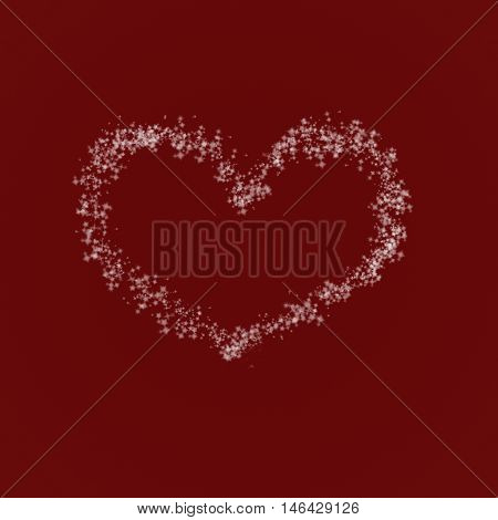 Valentine's day background with heart. Bright colorful light effect background