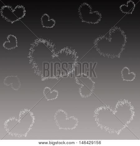 Valentine's day background with heart. Bright colorful light effect background