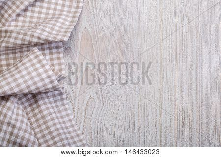 Tablecloth On A White Wooden