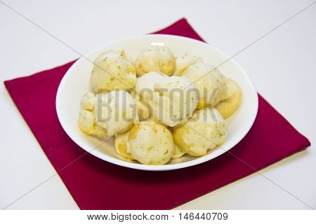 Chocolate And Sweet Lemon Cookie. Carolina, Sweet Typical Brazilian.