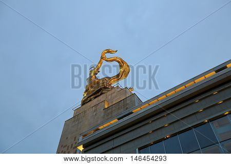 Worker And Kolkhoz Woman Monument In Moscow, Russia