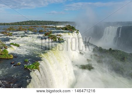 Close View Of One Of The Cataratas Water Falls