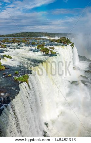 Close View Of One Of The Cataratas Water Falls