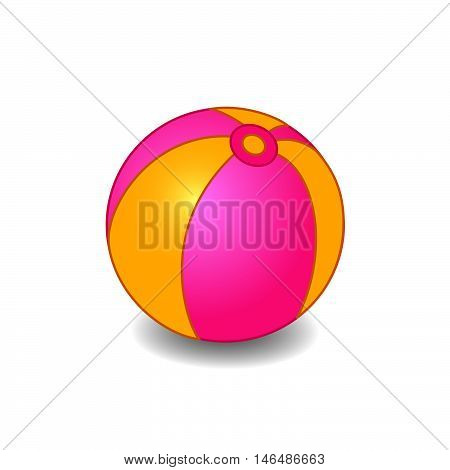 Colorful ball vector illustration. Isolated on white