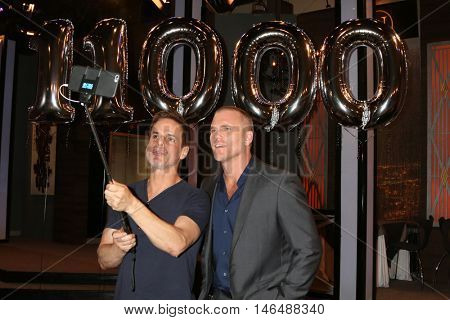 LOS ANGELES - SEP 8:  Christian LeBlanc, Sean Carrigan at the Young and The Resltless 11,000 Show Celebration at the CBS Television City on September 8, 2016 in Los Angeles, CA