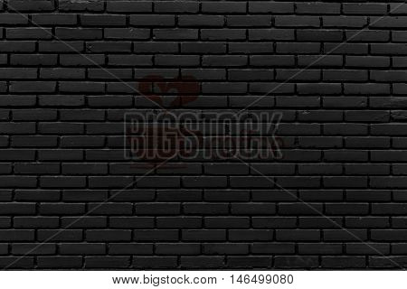 The black big wall by the brick
