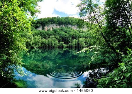 Modré jezero.