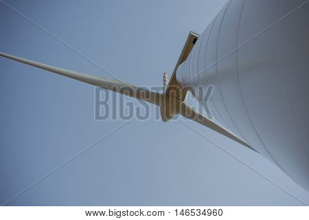 Windturbine At Sunny Day