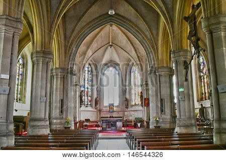 Buchy France - june 23 2016 : the Notre Dame church
