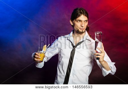 Barman Showing His Skills.