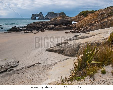 Rocks On Wharariki Beach