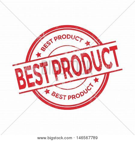 Best product red rubber stamp isolated. vector illustration