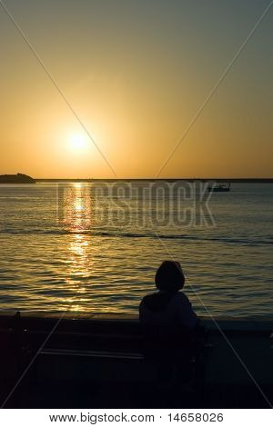 havet solnedgang