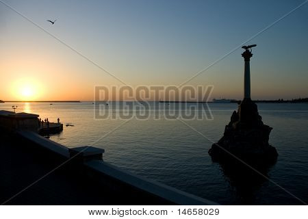 havet solnedgang