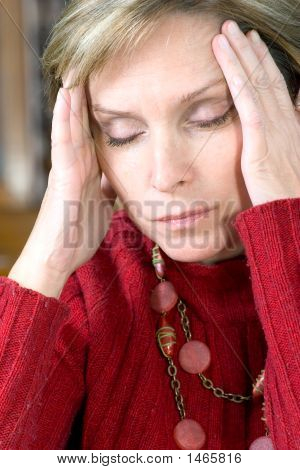 Woman Having Headache