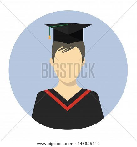 Graduation man student - education - vector