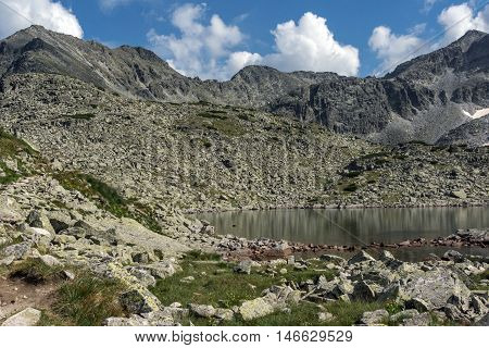 Amazing Landscape with Clear sky over Musala peak and Musalenski lakes,  Rila mountain, Bulgaria