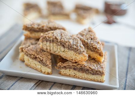 home made triangel shaped austrian christmas cookies