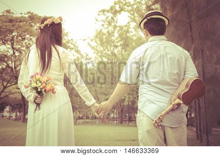 Four port handshake turned Vintage wedding background.