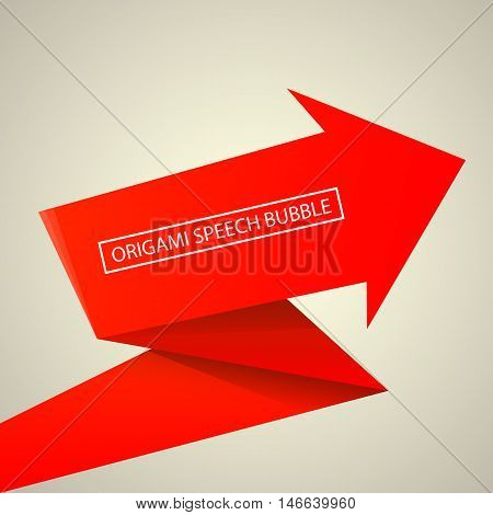 Abstract glossy red speech bubble. Vector abstract red background. vector red sale banner