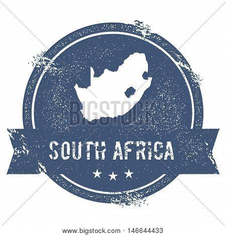 South Africa Mark. Travel Rubber Stamp With The Name And Map Of South Africa, Vector Illustration. C