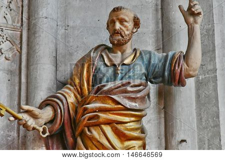 Buchy France - june 23 2016 : the Notre Dame church