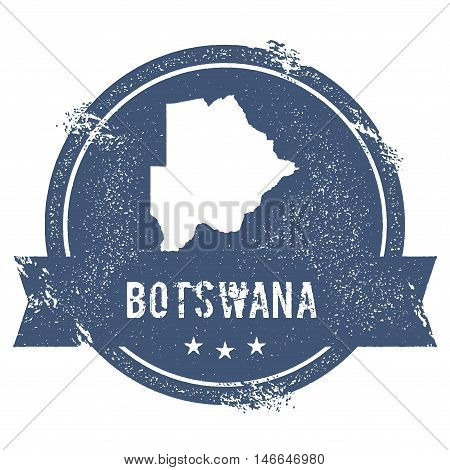 Botswana Mark. Travel Rubber Stamp With The Name And Map Of Botswana, Vector Illustration. Can Be Us
