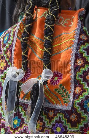 Cusco - Peru - June 06, 2016 : Peruvian Dancers At The Parade In Cusco. People In Traditional Clothe