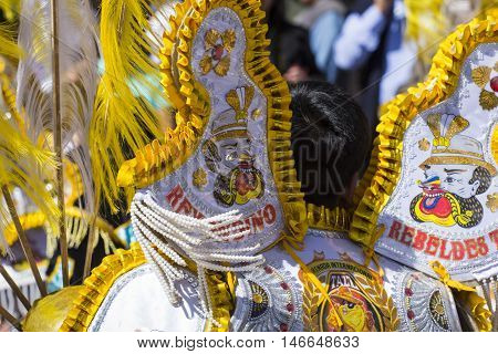Cusco - Peru - June 06, 2016 : Peruvian Dancers At The Parade In Cusco. People In Traditional Clothe
