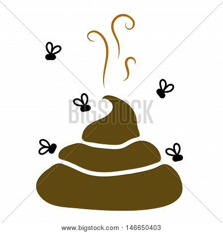 Vector image of Shit. Icon and Illustration EPS