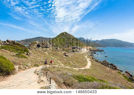 Sanguinaires Bloodthirsty Islands Hiking Path In Corsica, France