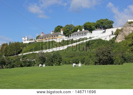 Historic Fort Mackinac on Mackinac Island, Michigan