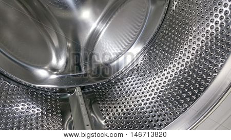 A Look Inside an Empty Washing Machine