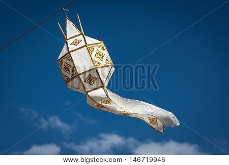 the traditional made lamp in northern of Thail