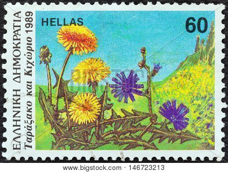 GREECE - CIRCA 1989: A stamp printed in Greece from the 
