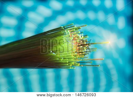 optical fiber with details and light effects