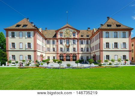 Germany - July 10, 2012: Old palace on Mainau island. Editorial.