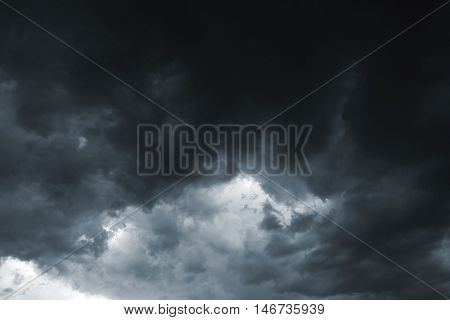 Beautiful storm sky with clouds, apocalypse, tunder, tornado