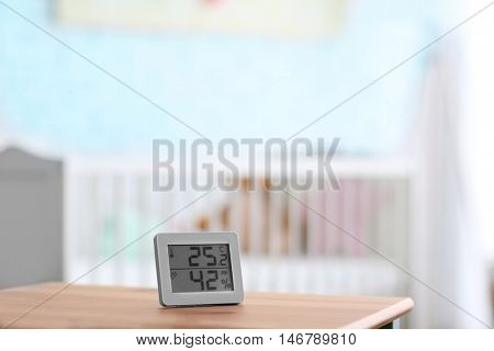 Digital temperature and humidity control in baby room