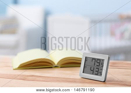 Digital temperature and humidity control in baby room