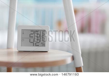 Digital temperature and humidity control in baby room