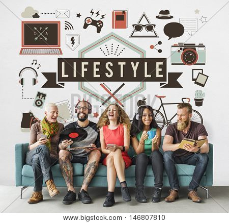 Social Media Entertainment Lifestyle Graphic Concept