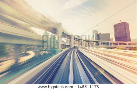 High Speed Technology Concept Via The Kobe Portliner Monorail