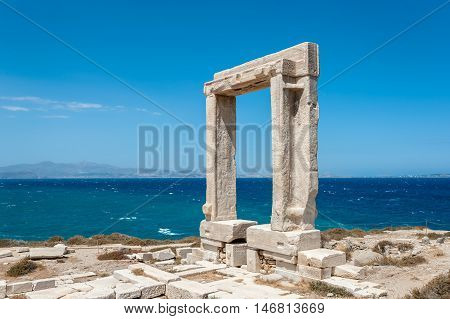 Portara of Naxos famous landmark of greece